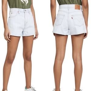 Levi's Light Wash High Rise Rigid Jean Shorts Sz 31 New with Tag Summer Festival